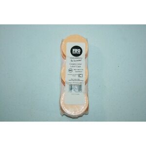 FIFO 4810-151 Cream Color Label Cap for FIFO Squeeze Bottle 6 Pack NEW